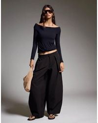 Bershka - Technical Pleated Trousers - Lyst