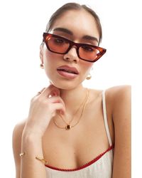 Aire - Gafas De Sol Marrones Estilo Ojos De Gato Con Lentes Color Canela Polaris De - Lyst