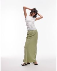 TOPSHOP - Super Soft Cupro Bias Midi - Lyst