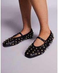 Public Desire - Elsie Studded Ballet Flats - Lyst