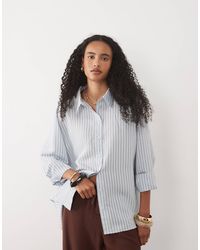 ASOS - Oversize-hemd mit streifen - Lyst