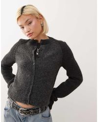 Weekday - Aansluitend Vest Van Wolmix Met Contrasterende Mouwen - Lyst