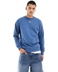 Calvin Klein - Embroidered Logo Crew Neck Sweatshirt - Lyst