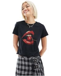 ASOS - Baby Tee With Cherry Lips Graphic - Lyst