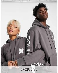 Collusion - – unisex – dunkeler kapuzenpullover mit logo - Lyst
