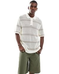 Jack & Jones - Gebreid En Gehaakte Polo - Lyst