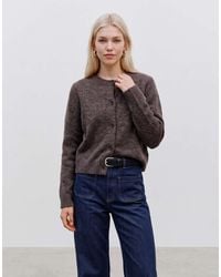 Vero Moda - Soft Fluffy Knit O-neck Cardigan - Lyst