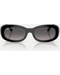 Ray-Ban - Oval Polarised Sunglasses With Lens - Lyst