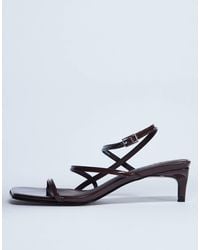TOPSHOP - Autumn Minimal Mid Heel Sandals - Lyst