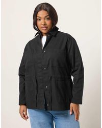 Yours Clothing - Woven Carpenter Jacket - Lyst