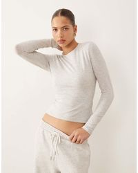 Abercrombie & Fitch - Long Sleeve Baby Tee - Lyst