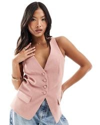 River Island - Longline Waistcoat - Lyst
