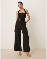 Forever New - Halter Neck Belted Jumpsuit - Lyst