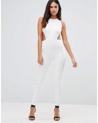 Twin Sister Cut Out Jumpsuit - White