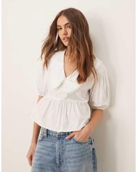Miss Selfridge - Blouse Met Kraag - Lyst