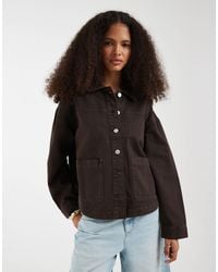 Vero Moda - Denim Shacket With Front Pockets - Lyst