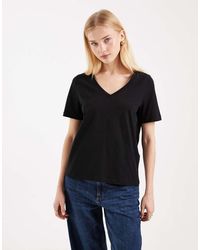 Vero Moda - T-shirt With V Neck - Lyst