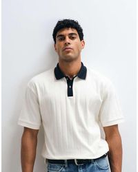 ASOS - Relaxed Polo With Contrast Collar - Lyst