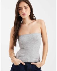 ASOS - Bra Free Seamless Rib Bandeau - Lyst