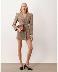 Miss Selfridge - Strong Shoulder Cinched Blazer Dress - Lyst