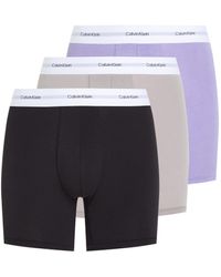 Calvin Klein - Cotton Modal Stretch 3 Pack Boxer Briefs - Lyst