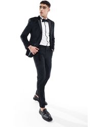 ASOS - Slim Tuxedo Suit Pants - Lyst