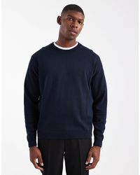 ASOS - Relaxed Long Sleeve Knitted Crew Neck T-Shirt - Lyst