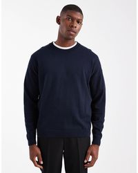 ASOS - Relaxed Long Sleeve Knitted Crew Neck T-Shirt - Lyst
