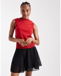 ASOS - Asos Design Tall Flippy Chiffon Mini Skirt - Lyst