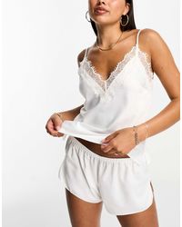 Ann Summers - Cerise - ensemble avec caraco satiné - ivoire - Lyst