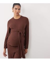 Mama.licious - Mamalicious Maternity Long Sleeve Ribbed Jersey T-shirt - Lyst