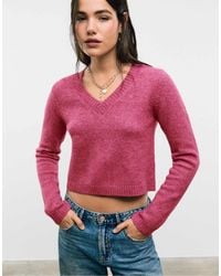 Stradivarius - – weicher cropped-strickpullover - Lyst