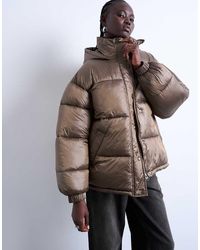 TOPSHOP - Halflang Gewatteerd Jack - Lyst