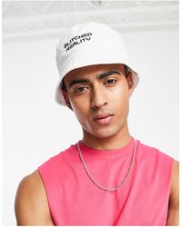 Only & Sons Bucket Hat With Glitched Reality Print - Pink