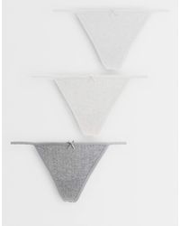 Cotton On - 3 Pack Pointelle Thong - Lyst