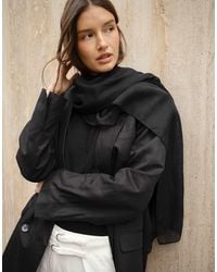 NA-KD - Linen Blend Maxi Oversized Blazer - Lyst