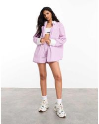 ASOS - Camisa A Rayas Extragrande Con Diseño Color Block De Asos Design Weekend Collective (Parte De Un Conjunto) - Lyst