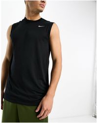 Nike - Camiseta sin mangas negra dri-fit - Lyst