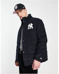 KTZ - New York Yankees Corduroy Puffer Jacket - Lyst