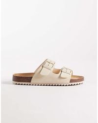 SEQWL - Olsen Double Buckle Flat Sandals - Lyst