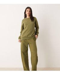 ASOS - Asos Design Tall Barrel Leg Brushback jogger - Lyst