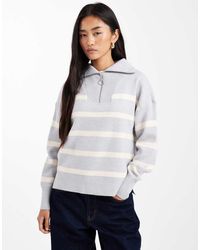 Vero Moda - Zip Through Jumper - Lyst