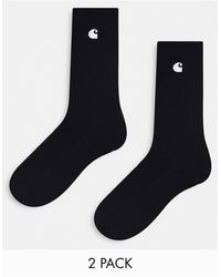 Carhartt - Madison - confezione da 2 paia di calzini neri - Lyst