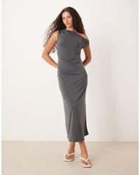 Mango - Asymmetrische Midi Jurk Met A-Lijn - Lyst