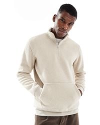 Only & Sons - Quarter Zip Fleece - Lyst