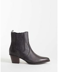 ASOS - Western Chelsea Boots With Cuban Heel - Lyst