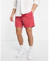 Polo Ralph Lauren - Pantalones cortos con lavado rojo y logo - Lyst
