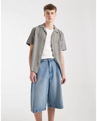 Redefined Rebel - Evan - short baggy en jean - clair - Lyst