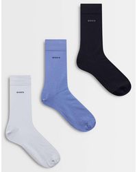 BOSS - Boss Bodywear 3-pack Logo Socks - Lyst