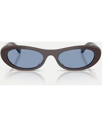 Vogue - Oval Sunglasses With Lens - Lyst
